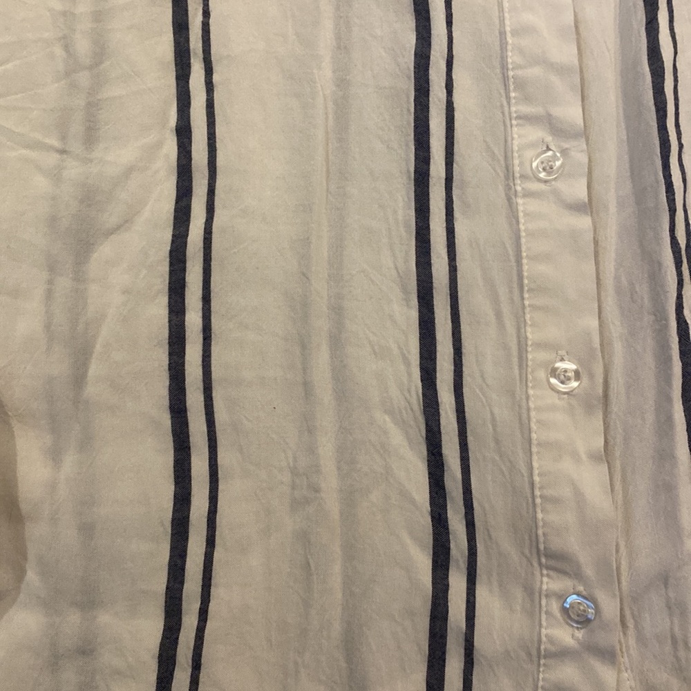 Gray Striped Button Up - Picture 2 of 3